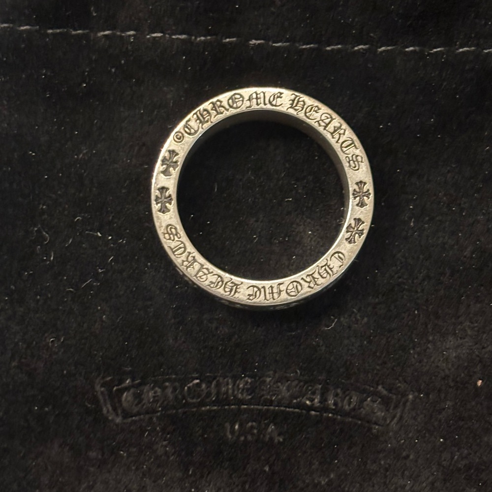 Chrome Hearts  Forever Sterling Silver Men's Ring 6mm size 100 - Picture 7 of 8